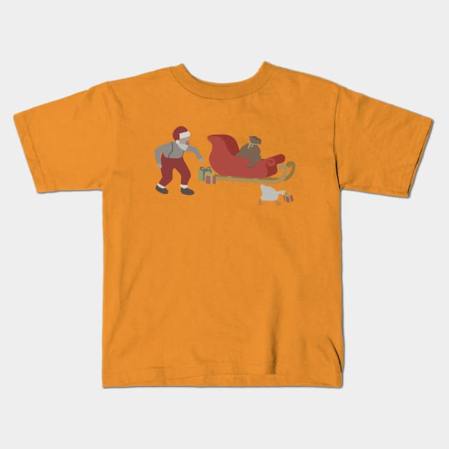 How The Goose Stole Christmas Kids T-Shirt by nimazu